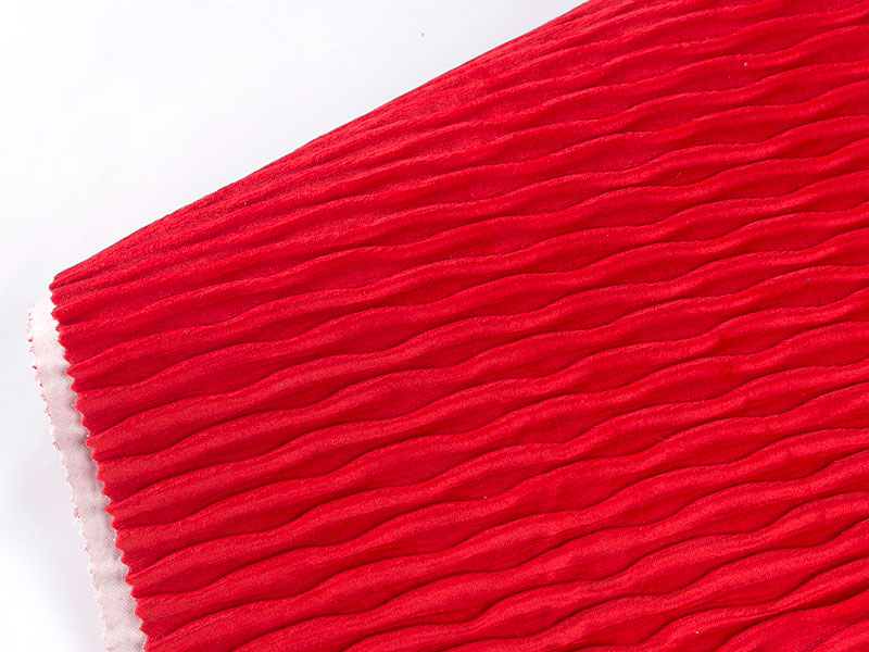 Velvet crinkle fabricae