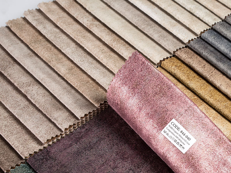 Premium tincto laminated velvet fabricae
